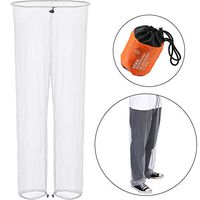 2 Pairs Net Protection Pants Bug Proof Netting Stopper Pants Net Protection Bug Clothing Unisex for Summer Outdoor Activities Fishing Hiking Camping Gardening (Army Green)