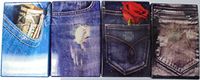 Eclipse Jean print Plastic Cigarette case 4ct. 3116-1