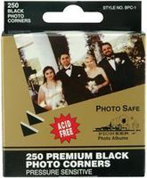 Pioneer Albums Bulk Buy Premium Photo Corners Self Adhesive 250 Pack Black BPC1 (4-Pack)