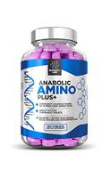 Anabolic Amino Plus : Premium 15 Amino Acid Blend with BCAA (180 Raspberry Chewable Tablets)