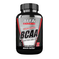 Alfa Sports - Maximum Bcaa (Branched Chain Amino Acids) Muscle Builder Daily Workout Supplement - 100 Capsules