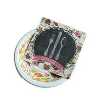 ELINNEE 40 Count Disposable Napkins Paper Napkins Cocktail Napkin Dinner Napkins for Wedding and Shower Decorations, Birthday Party 13 x 13 Inches 3ply