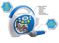 Paw Patrol Bluetooth Sing Along Portable MP3 Player Real Working Microphone Storesup To 16 Hours of Music with 1 GB built in memory USB Port To Expand Your Content built in Rechargeable Batteries