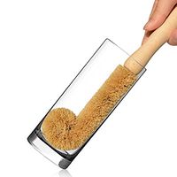 Bottle Sponge Scrubber Brush Strong Decontamination Ability Wooden Handle