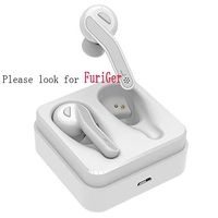 Bluetooth Invisiable Mini Eaphones, FuriGer Wireless Stereo Running in-Ear Headphones Noise Canceling, Deep Base Audio, Built-in Mic, Compatible with iPhone X/Xs/Xs Max, Samsung Note 8/Note 9 (White)