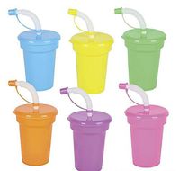 Rhode Island Novelty Neon Sipper Cups - 12 per Order