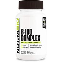 NutraBio B-100 – B Vitamin Complex (150 Vegetable Capsules)