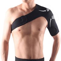 Shoulder Brace - Breathable Neoprene Shoulder Support with Pressure Pad for Injury,Unisex Sports Compression Brace Strap Wrap Belt for Rotator Cuff - Adjustable Wrap Strap Band (Left Side)