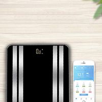 Denzar Body Fat Scale Smart BMI Scale Digital Bathroom Wireless Weight Scale, Body Composition Analyzer with Smartphone App 400 lbs - Black(Ship from US)