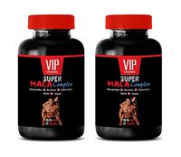 Testosterone Booster for Sexual Performance - Super MACA Complex - Horny Goat Weed Extra Strength - 2 Bottles 120 Capsules