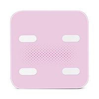 WPCBAA Bluetooth Body Fat Scale Smart BMI Scale Digital Bathroom Wireless Weight Scale, Body Composition Analyzer with Smartphone App Electronic Weight Scale (Color : Pink)