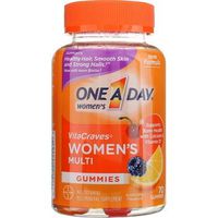 One-A-Day VitaCraves Women's Multi Gummies - 70 ct, Pack of 6