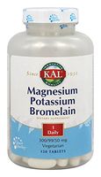 KAL Magnesium Potassium Bromelain Tablets, 120 Count