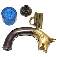 Nautical World Wolf Brass Vintage Walking Cane Handle Victorian Style AntiqueDesigner Gift