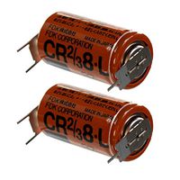 2x Fuji 2/3 8L 3V Lithium Batteries ER17/33 equivalent w/Pin Tabs FAST USA SHIP