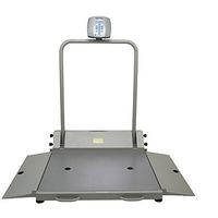 Health O Meter 2610KL Digital Wheelchair Dual Ramp Scale with Folding Ramps, Capacity 1000 lbs, Resolution 0.2 lb, 32-1/4" x 36" Platform