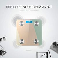LYAOE Bluetooth Body Fat Scale Geometric Simple Pastel Colors 60 S Smart Wireless Scale with LCD Display Measuring Body Weight Bmi and Health Digital Scale