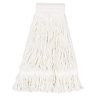 Boardwalk BWK524C Mop Head, Pro Loop Web/Tailband, Premium Saddleback Head, Cotton, 24-oz, White (Case of 12)
