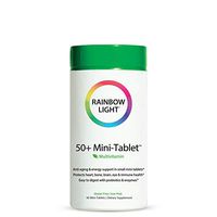 Rainbow Light - 50+ Mini-Tablet Food-Based Multivitamin - Age-defense Formula Probiotic and Antioxidant Formula; Vitamins and Minerals Support Immune, Heart, Skin, Eye, Bone and Prostate - 90 Tablets