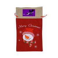 VAbBUQBWUQ Modern Fashion Element Santa Clause Drawstring Candy Goody Toy Gift Stocking Bag Holiday Wrapping Party Favors Presents Decorations
