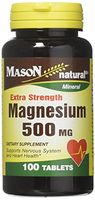 Mason Vitamins Magnesium 500mg Extra Strength Tablets, 100 Count