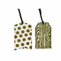 (2) Sets of Spritz Holiday Gift Tags Assorted 10 ct - Assorted (Gold Stripe/Polka Dot)