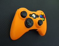 One Piece 1x FOR Xbox 360 Remote Controller Silicon Protective Skin Case Cover -Orange Color