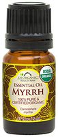 US Organic 100% Pure Myrrh (Commiphora myrrha) Essential Oil - Directly sourced from The Horn of Africa - USDA Certified Organic - Use Topically or in Diffuser - Suitable for All Skin Types (5 ml)