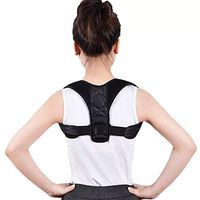 Gessppo Men Women Kids Children Posture Corrector Back Brace Shoulder Corrector Support Belt Therapy Health Orthopedic Support Band Correct Rectify Posture Corset Back Belt Pad (M)