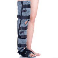 Knee Immobilizer Full Leg Brace - Breathable and Lightweight Fixation Splint Orthopedic Guard Protector Immobilizer Brace for Injury Bandage After Humeral Leg Surgery,S
