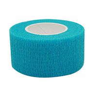COMOmed Self Stick Cohesive Bandage Latex FDA Approved 1"x5 Yards First Aid Bandages Stretch Sport Wrap Vet Tape for Wrist Ankle Sprain and Swelling,Peacock Blue