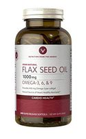 Vitamin World Flax Seed Oil 1000mg Provides 450 mg Omega 3 per softgel 240 Rapid Release softgels