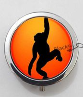 BlackKey Animal Monkey 3-Compartment Decorative Pocket Gift Box Case Organizer for Pill, Color 1 -1776