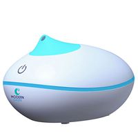 Aromatherapy Essential Oil Diffuser & Humidifier Mister, Wood Grain Ultrasonic Cool Mist Office Home Bedroom Living Room Study Yoga Spa (White)