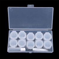 Modsnde Contact Lens Case Deep Well Flip-top Contact Lens Cases Portable Contact Lens Case Travel Kit with Bottle Tweezers Container Holder Waterproof Lenses Display Box