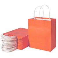 Paper Gift Bags,Kraft Paper Shopping Bags,Party Bags,Merchandise Bag, Kraft Bags, Retail Bags,Paper Bags with Handles 50Pcs/200Pcs