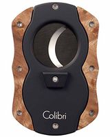 Colibri Cut (Wood) Cigar Cutter (Black & Light Burl)