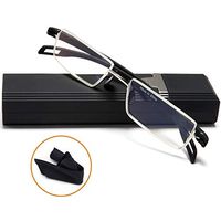 Reading Glasses Half-Frame Computer Readers for Men and Women +1.75 Anti-Blue Lightweight Quality Thin Optics Eyeglass