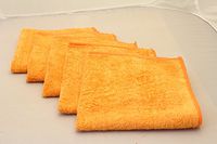 Mr.Towels Imports Primium Microfiber Cleaning Towel 16" x 16" - Pack of 24 Pcs (Orange)