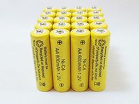 Solar Light AA Ni-CD 600mAh Rechargable Batteries (Pack of 16) - Batteries for Solar-Powered Lights A16
