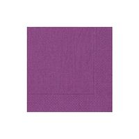Caspari Grosgrain Paper Cocktail Napkins in Aubergine - 20 Per Package