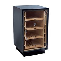Prestige Import Group - The Manchester Modern Display Humidor with Drawers - Color: Matte Black