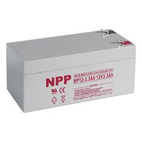 NPP 12V 3.3Ah AGM Rechargeable Sealed Lead Acid Battery 3.3 Amp Replacement for APC ES350