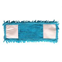 elegantstunning Microfiber Cleaning Mop Replacement Cloth Removable Wet Absorption for Floor Mop Blue