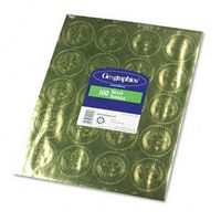 Geographics Self-Adhesive Embossed Seals SEAL,GOLD FOIL,5SH/PK 42830 (Pack of10)