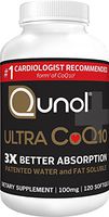 Qunol Ultra CoQ10-100% Soluble 100mg - 120 Softgels (Pack of 2)