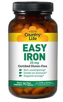Country Life - Easy Iron, 25 mg - 90 Vegetarian Capsules