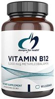 Designs for Health Sublingual Vitamin B12 - 5000mcg B12 as Methylcobalamin, Natural Berry Flavor (60 Lozenges)