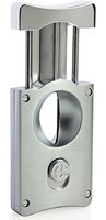 Personalized Caseti Wedge Cigar Cutter with Free Engraving - Brushed Chrome