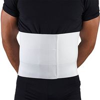 OTC Three-Panel Body Elastic Abdominal Binder for Men, White, Medium
